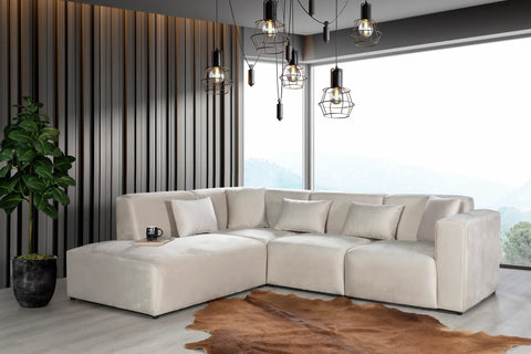 Coco Velours Blanc Cassé