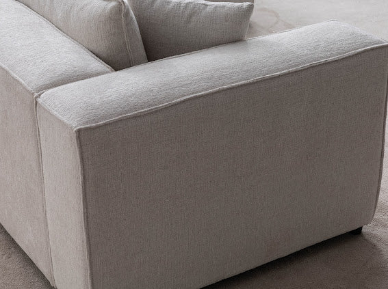 Élégance Chenille Modulable  3+1 Pouf