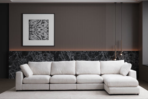 Julia Modulable - Chenille 4+1 Pouf