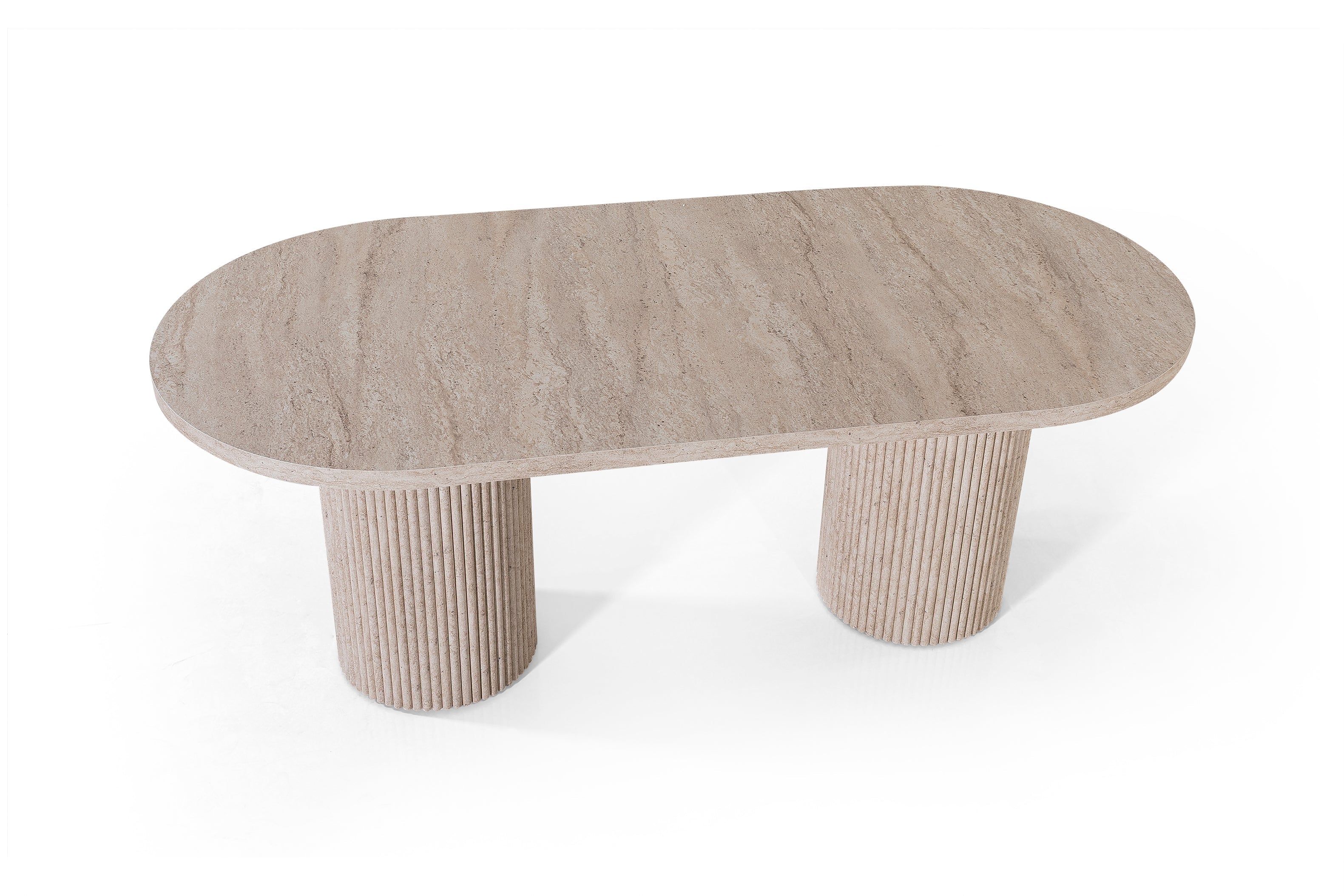Table Venise effet travertin