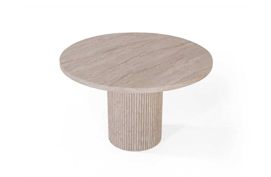 Table Petra effet travertin