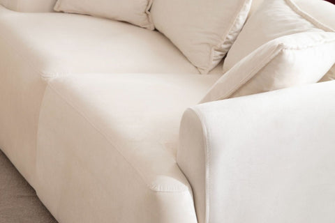 Elena Modulable - Velours Blanc cassé