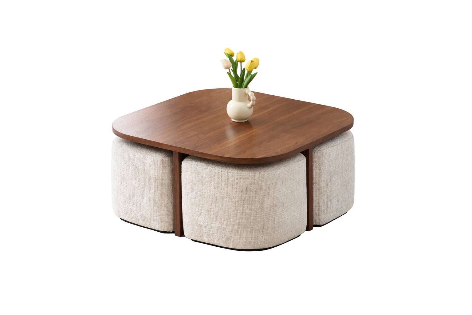 Table Marbella + Poufs