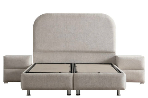 Lit Coffre - Jade Tissu Chenille