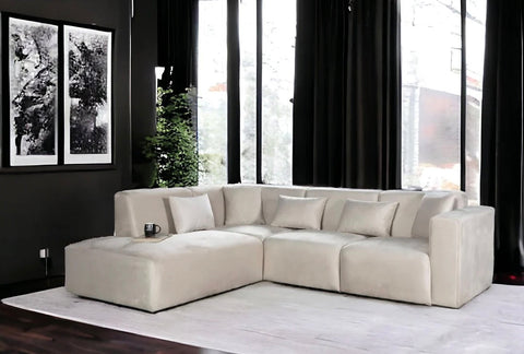 Coco Velours Blanc Cassé