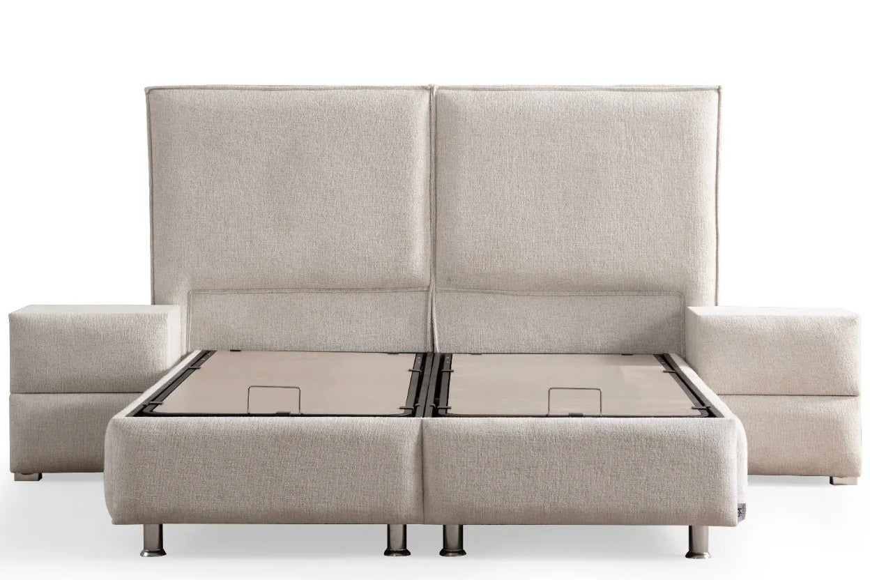 Lit Coffre - Maya Tissu Chenille