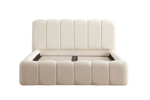 Lit Coffre - Alya Tissu Chenille