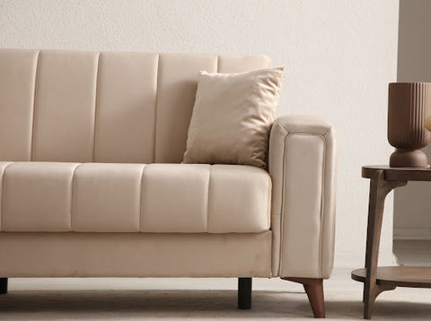 Nova Convertible Velours Beige
