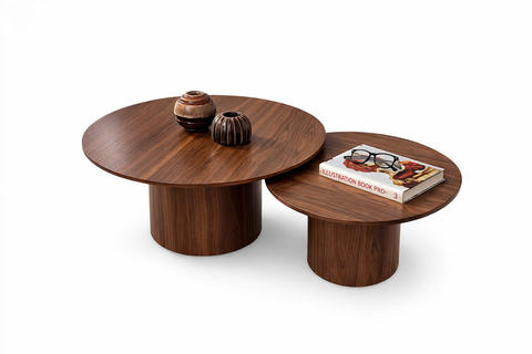 Table Duo Perla Effet Noyer
