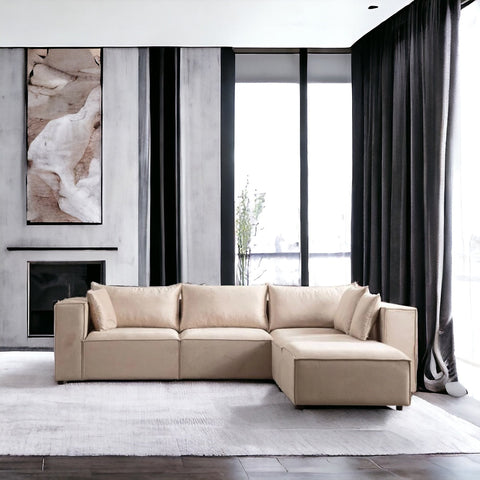 Élégance Modulable  3+1 Pouf