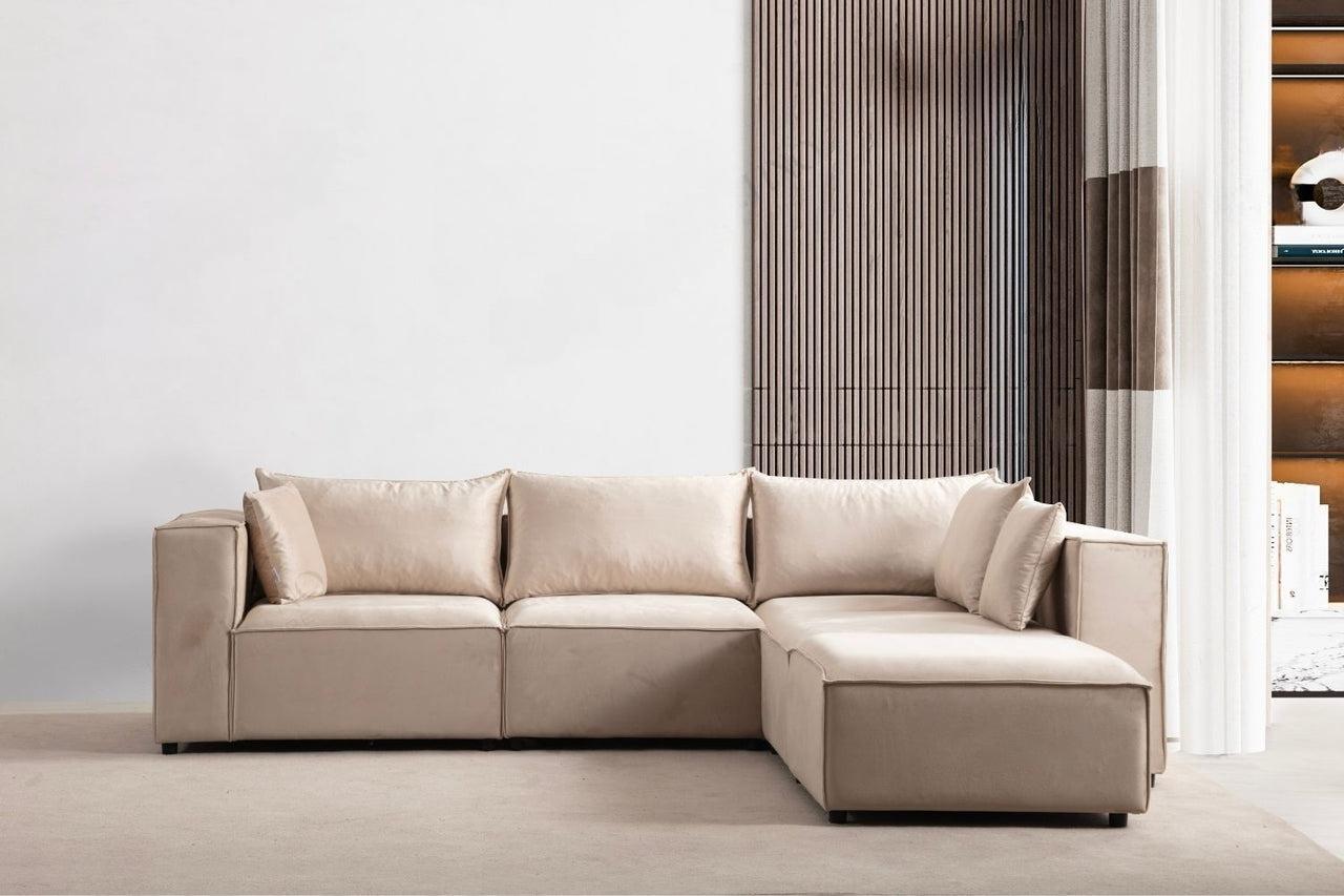 Élégance Modulable  3+1 Pouf