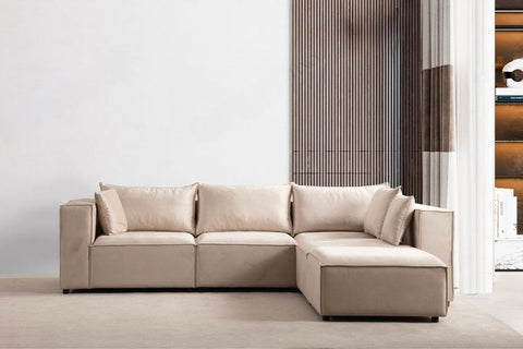 Élégance Modulable  3+1 Pouf