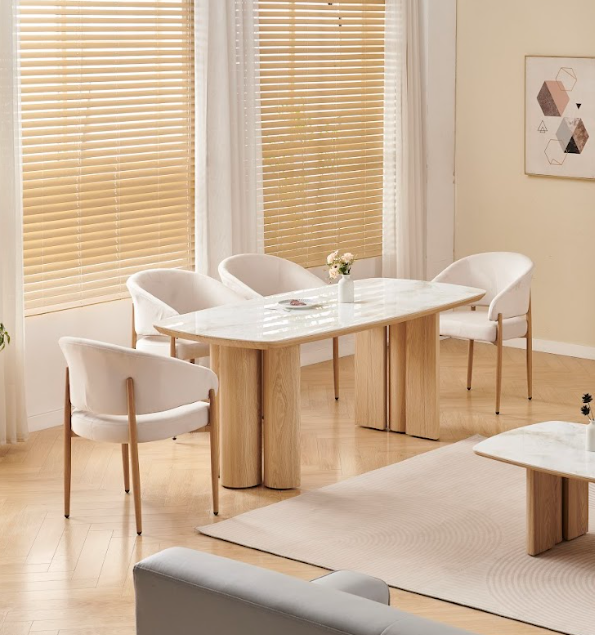 Table à manger Trinity MDF noyer 180cm