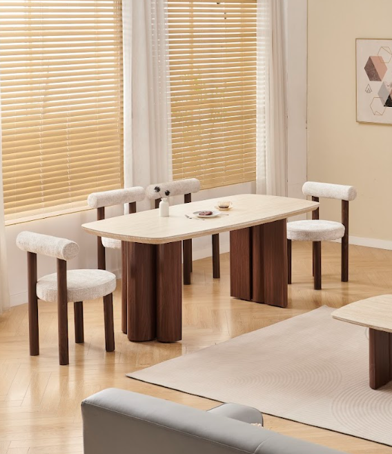 Table à manger Trinity MDF noyer 180cm