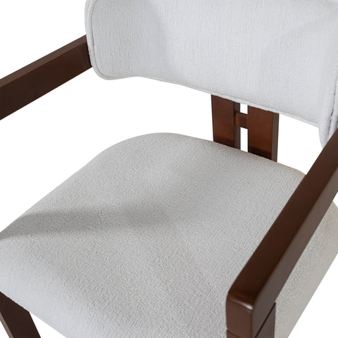 Hera Bois Chenille Blanc