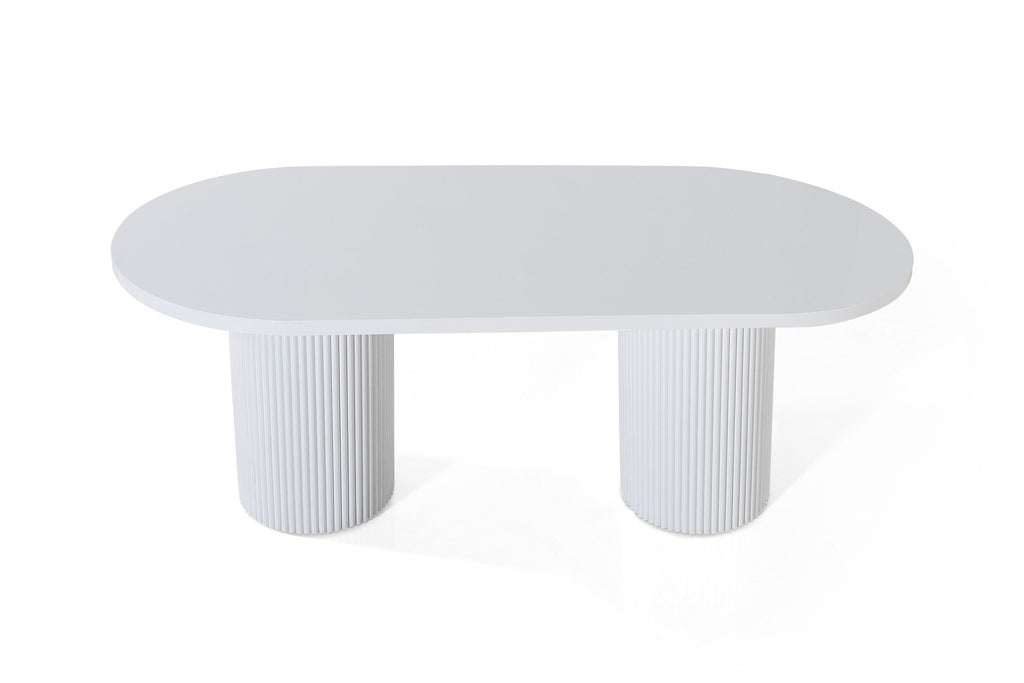 Table Venise Blanc Laqué