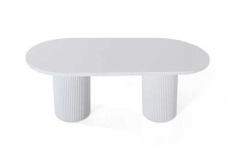 Table Venise Blanc Laqué